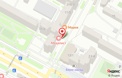 Клиника стоматологии Медалист на карте