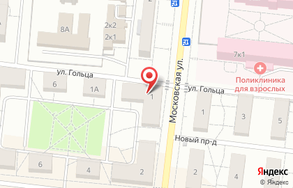 Верный на Московской улице на карте
