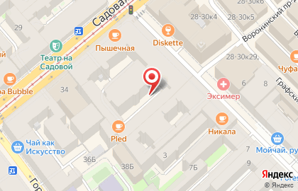 СОЮЗ Мастеров на Садовой улице на карте
