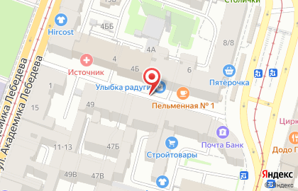 Север Плюс на площади Ленина на карте