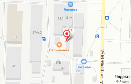 Магазин мяса птицы и яиц на Магистралиной улице на карте