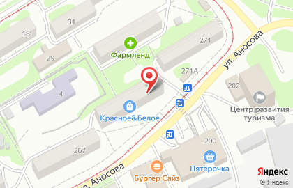 Магазин Красное & Белое на улице Аносова, 269 на карте
