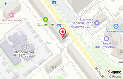 Ателье У Татьяны на Интернациональной улице на карте