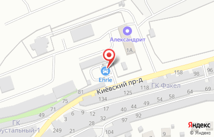 Автомойка самообслуживания Ehrle в Калуге на карте