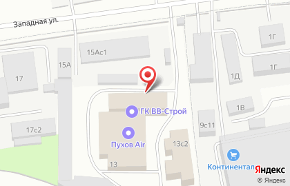 Компания СВ-Строй на Западной улице на карте