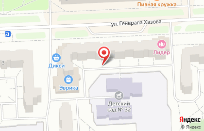 Зоомаркет на улице Генерала Хазова на карте