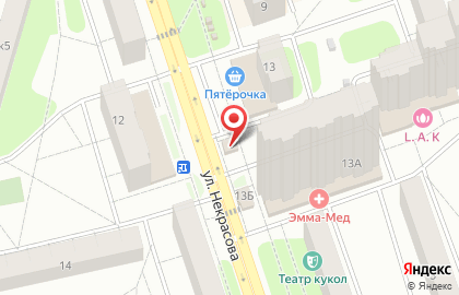 Булочная Балашихахлеб на улице Некрасова на карте