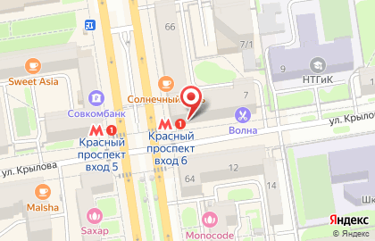Сотовая компания Tele2 на Красном проспекте на карте