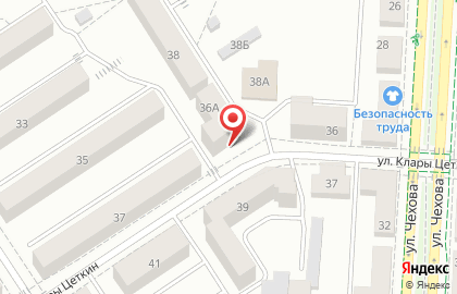 Компания СантехГрад на улице Клары Цеткин на карте