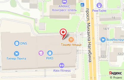 Кафе Крошка-картошка на проспекте Михаила Нагибина на карте