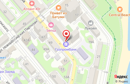 Газпромбанк на улице Мира на карте