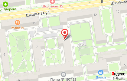 Муниципальное образование округ Ланское на Сестрорецкой улице на карте