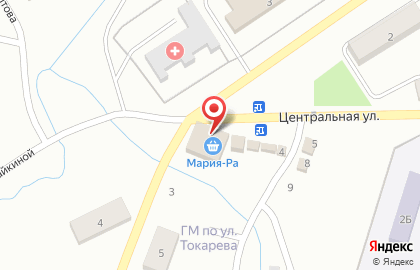 Супермаркет Мария-Ра на улице Токарева на карте