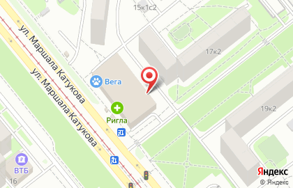 Магазин разливного пива Светлое Темное на улице Маршала Катукова на карте