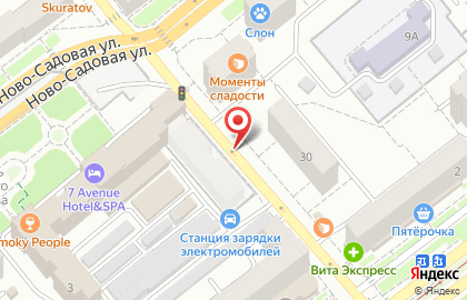 Электрон на Ново-Садовой улице на карте