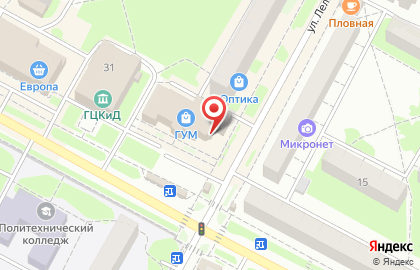 Aviva на улице Ленина на карте