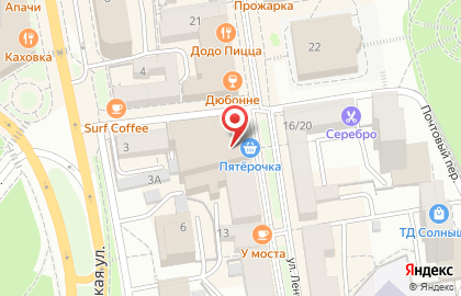 Супермаркет Апельсин на улице Ленина на карте