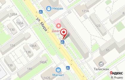 Бистро Мясоедоф Руссич на улице Мира на карте