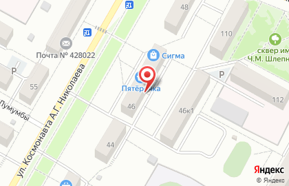 Услуги эвакуатора 21 на карте