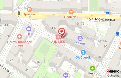 Частный детский сад "Взмах-центр" на 10-ой Советской улице, 4 на карте