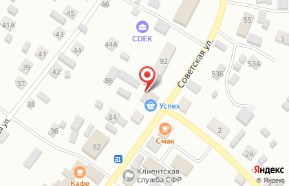 Успех на Советской улице на карте