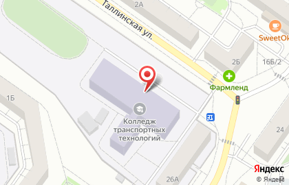Тюменский Колледж Транспортных Технологий и Сервиса в Тюмени на карте