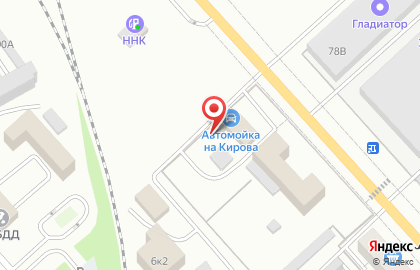 Автостоянка на ул. Кирова, 81а на карте