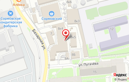 Королева на Базарной улице на карте
