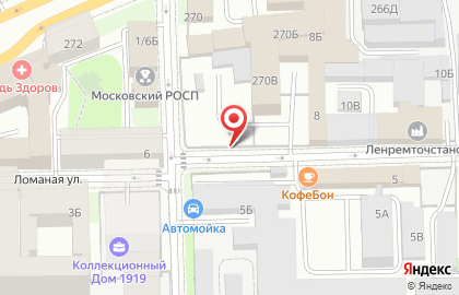 Чистый Город на Ломаной улице на карте