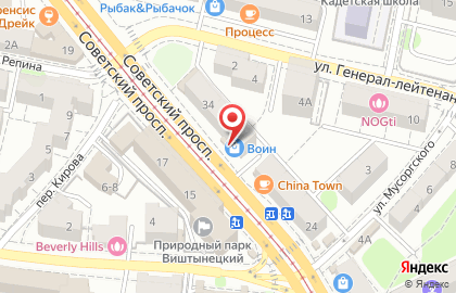 Цветочный магазин Роза на Советском проспекте на карте