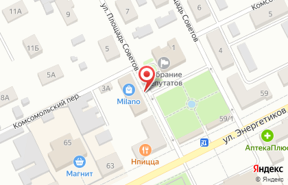 Домовой, ИП Тараненко И.А. на площади Советов на карте
