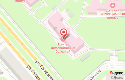 Больница Архангельская областная клиническая больница в Архангельске на карте