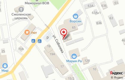 Магазин Мир детства на улице Соболева на карте