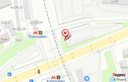 Автостоянка, МГСА, Северный административный округ на Хорошёвском шоссе на карте