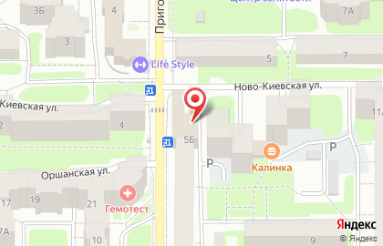 Магазин овощей и фруктов на Пригородной улице на карте