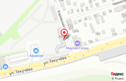 База строительных материалов на улице Текучева на карте