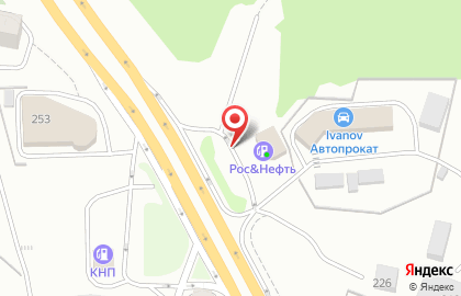 АЗС РосНефть в Калининграде на карте