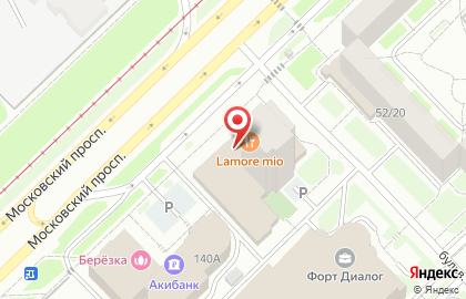 Супермаркет Магнит у дома на Московском проспекте на карте