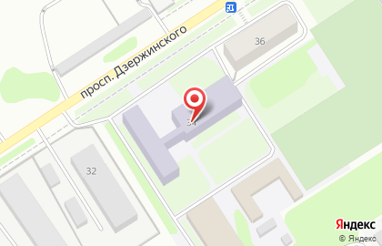 Дзержинский индустриально-коммерческий техникум на проспекте Дзержинского на карте