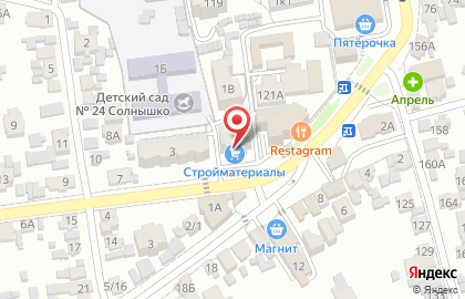 Магазин стройматериалов в Ставрополе на карте