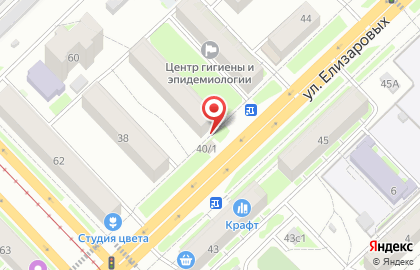Магазин товаров для рыбалки и туризма Рыбак на улице Елизаровых на карте
