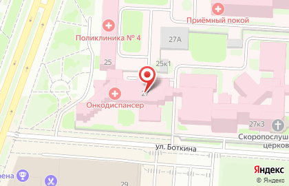 Областной клинический онкологический диспансер на улице Ломоносова на карте