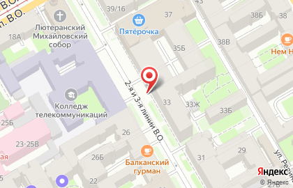 Жилищное агентство Василеостровского района на карте