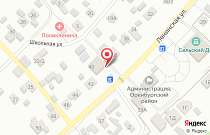 Продуктовый магазин в Оренбурге на карте