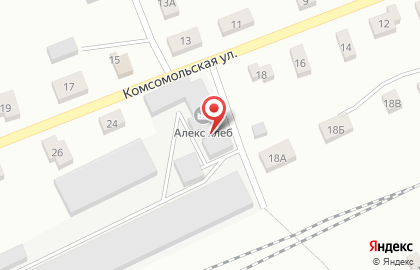 Магазин Горячий хлебушек на Комсомольской на карте