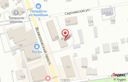 Балтийский Фонд Сбережений на Всеволожском проспекте на карте