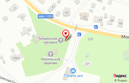 Часовня Тихвинской иконы Божией Матери, с. Саввинская Слобода на карте