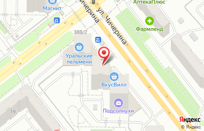 Перекресток в Калининском районе на карте