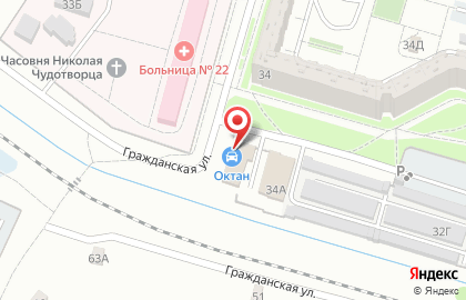 Магазин автотоваров Октан на карте