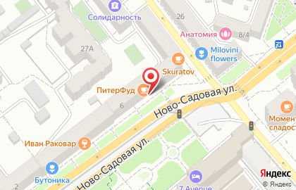 Клиника лазерной эпиляции NovoLaser на ​Ново-Садовой на карте